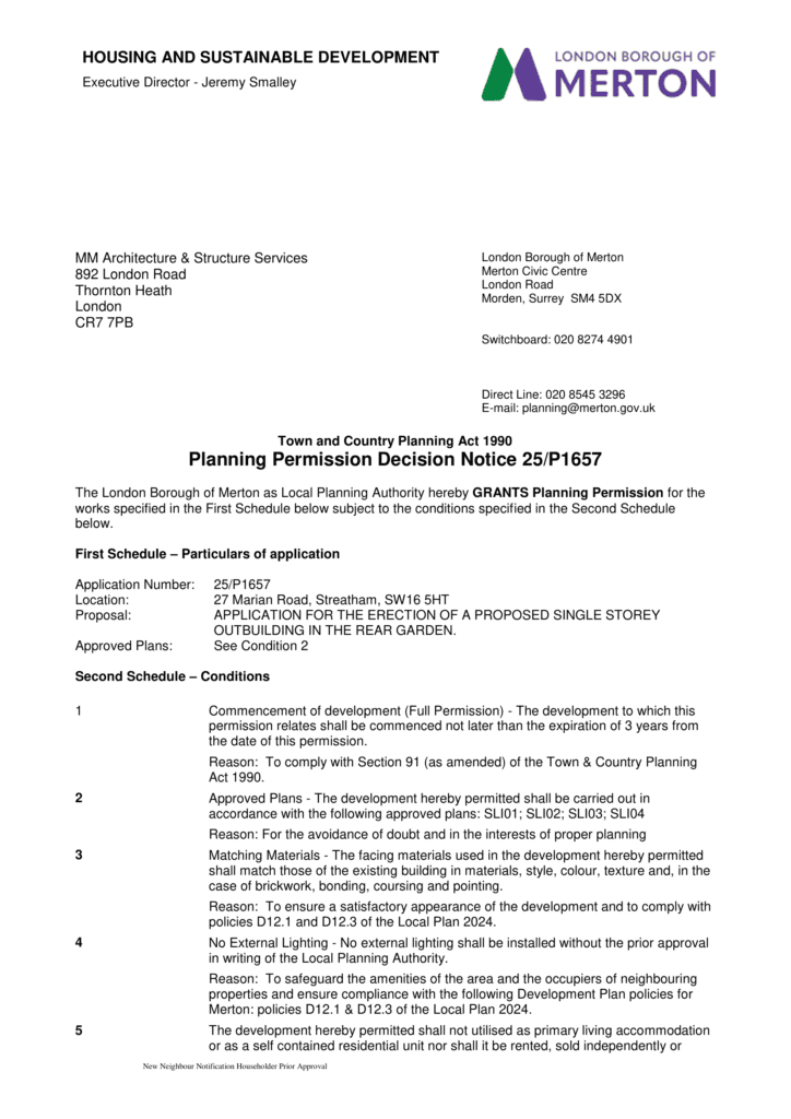 27 mar Decision Notice Approved