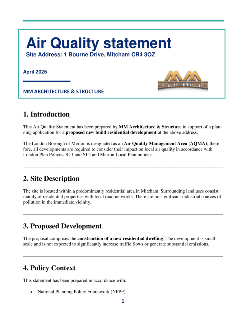 Air Quality Statment
