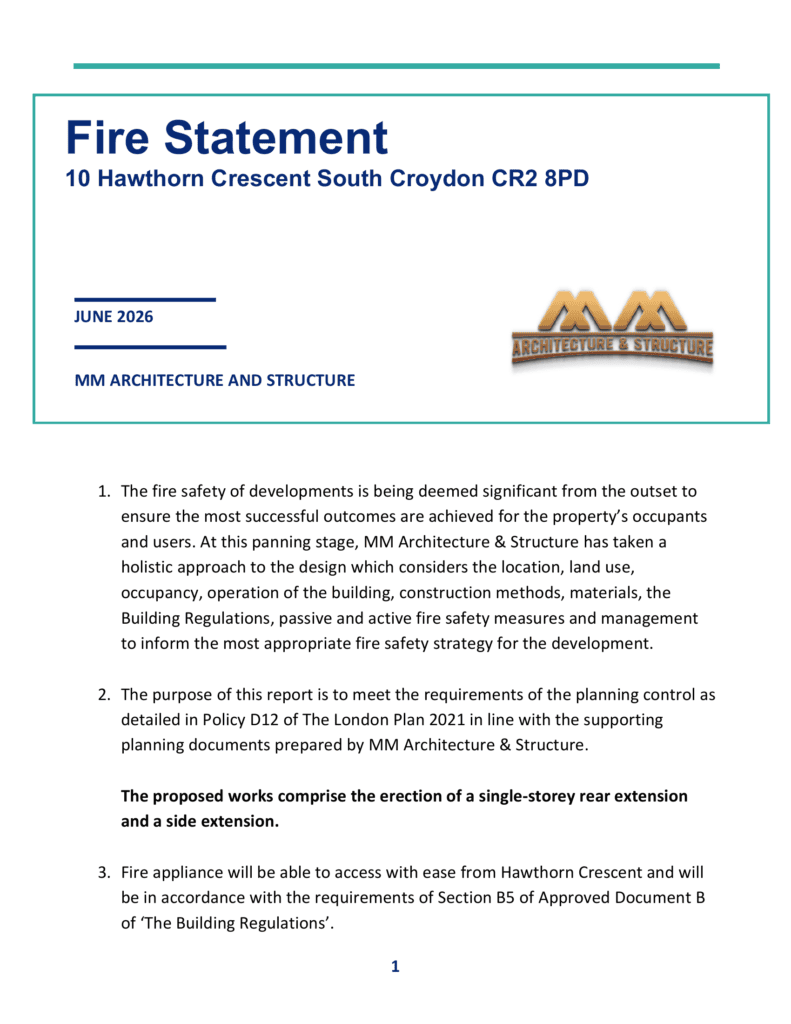 Fire Statement 10 Hawthorn