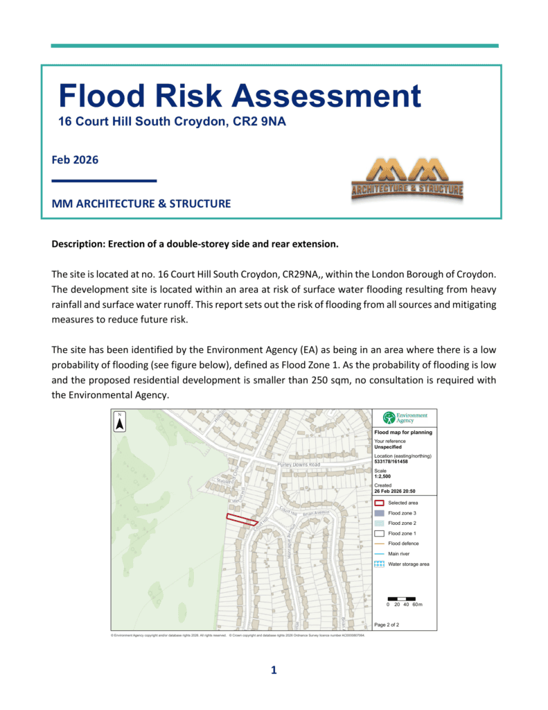 Flood Risk Assesstment 16 Court Hill