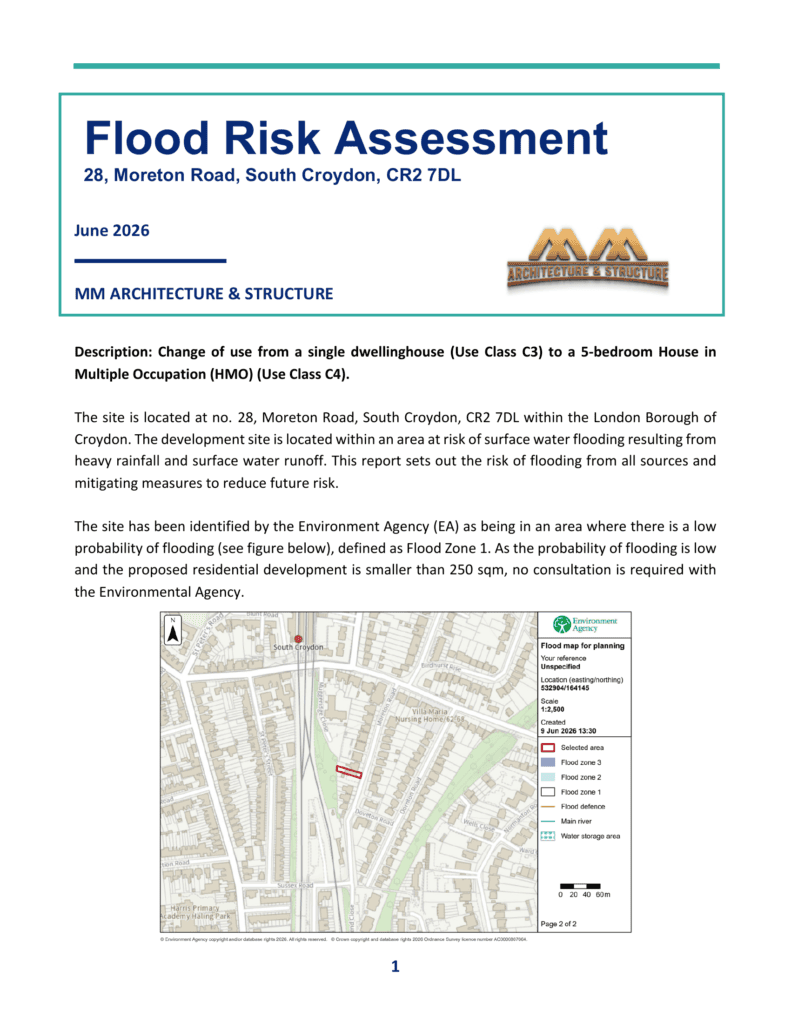 Flood Risk Assesstment 28 moreton