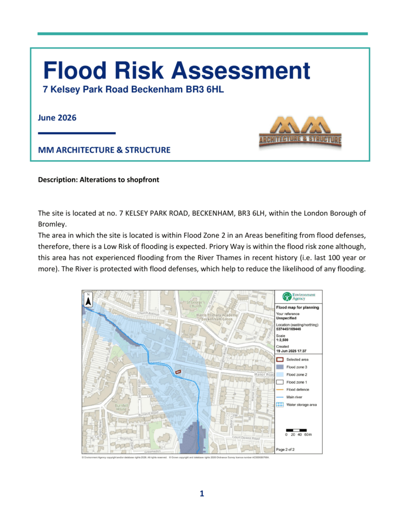 Flood Risk Statement 7 kes