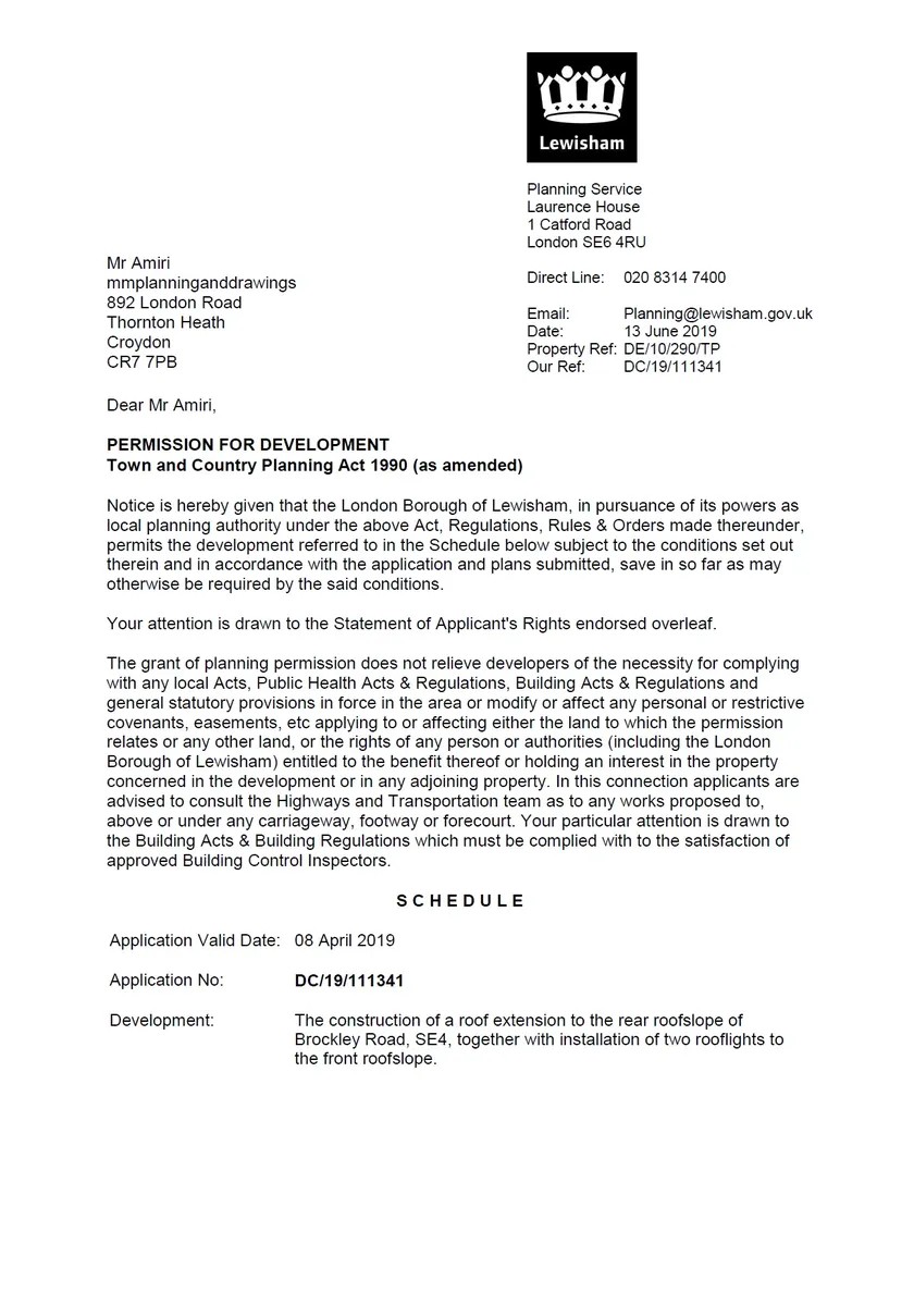 extension approved