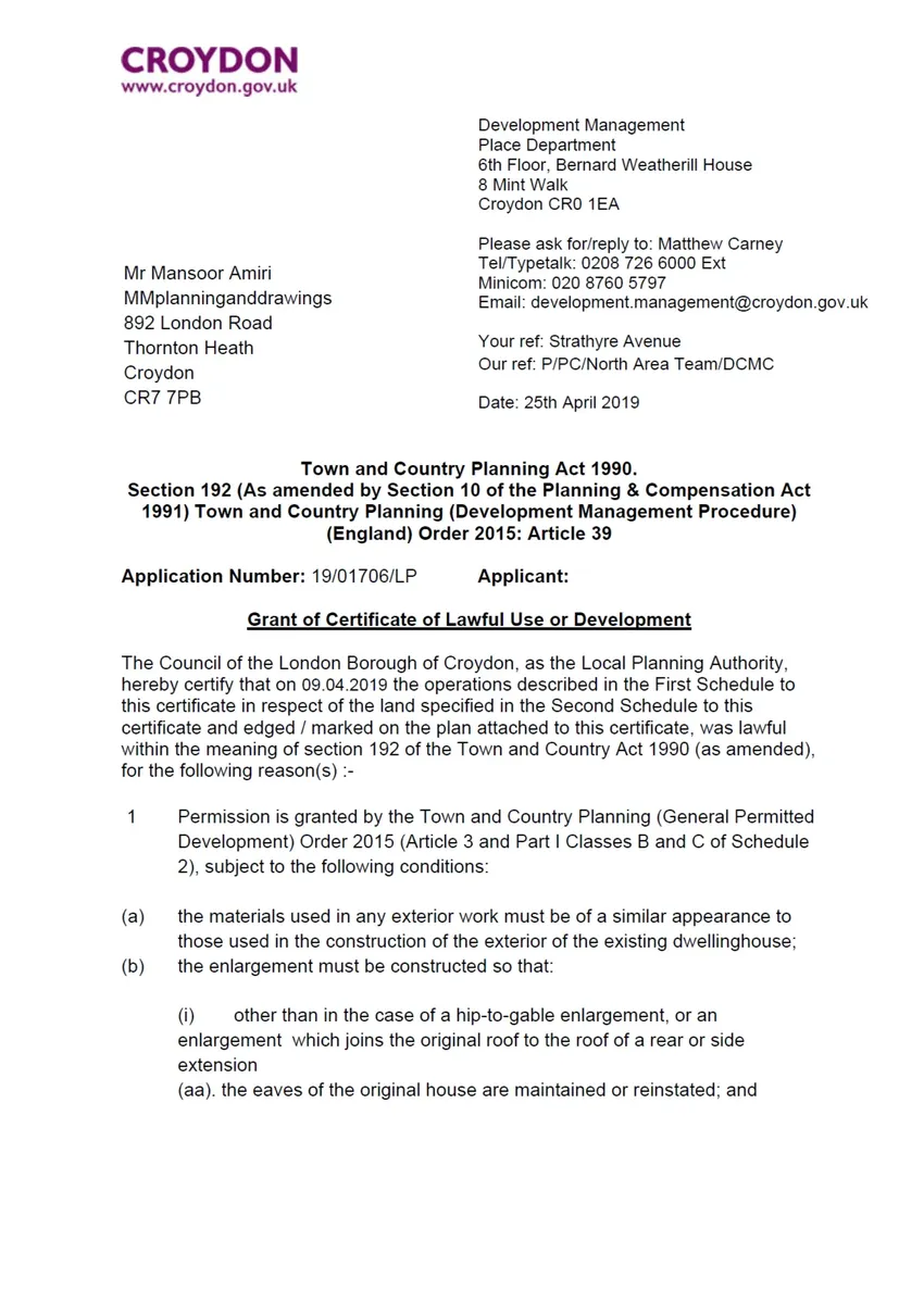 planning approved