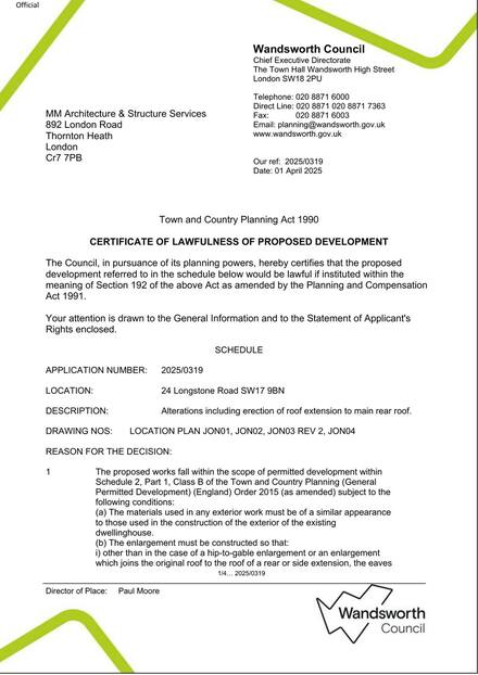 24 Long Proposed approval