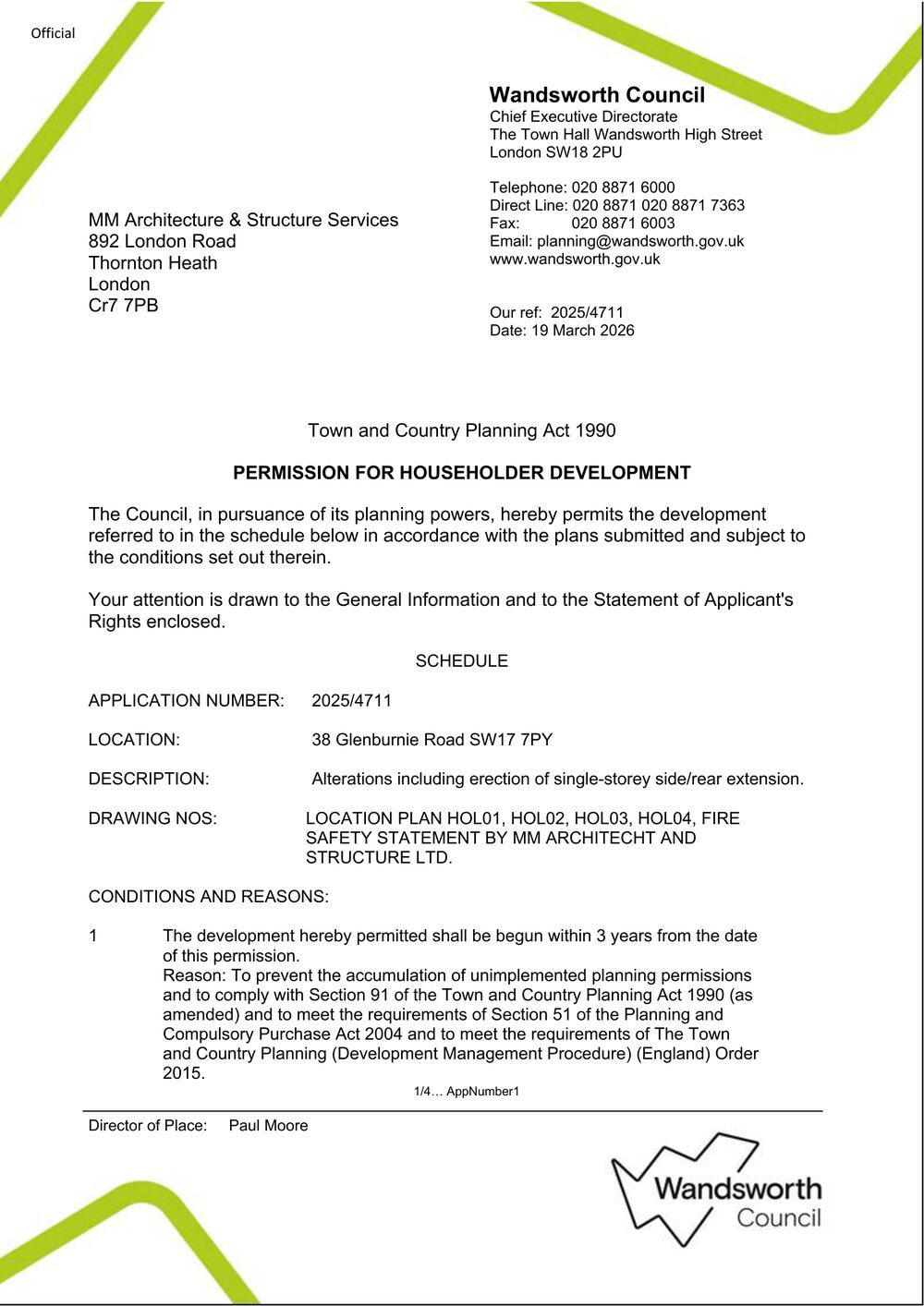 Planning Permission — Granted