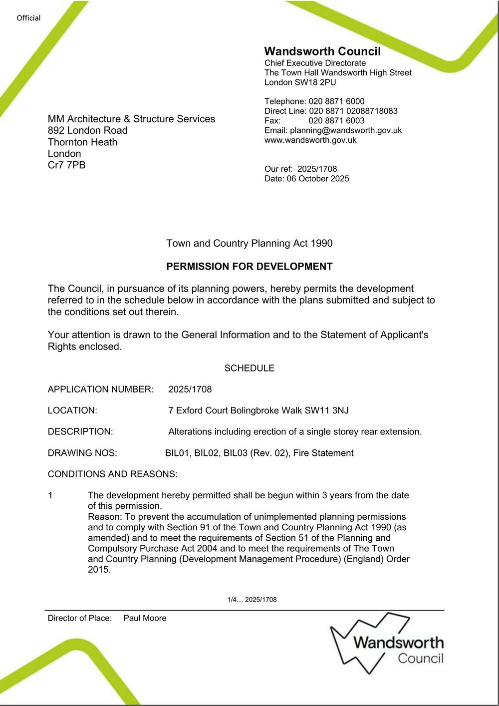 Planning Permission — Granted